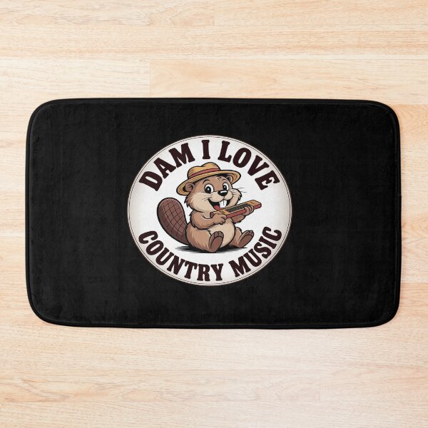 Item preview, Dam I Love Country Music, Beaver Playing Harmonica Patch designed and sold by tabdejinti.