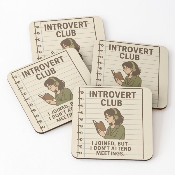 Item preview, Introvert Club – I joined, but I don’t attend meetings designed and sold by GirlySpace13.
