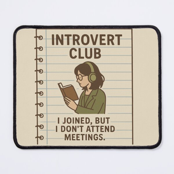 Item preview, Introvert Club – I joined, but I don’t attend meetings designed and sold by GirlySpace13.