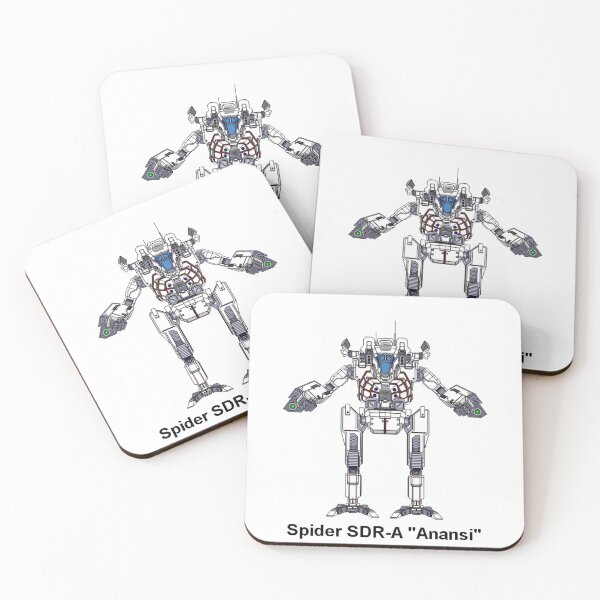 Item preview, Spider SDR-A "Anansi" (White) - Inner Sphere BattleMech designed and sold by DagleysDesigns.
