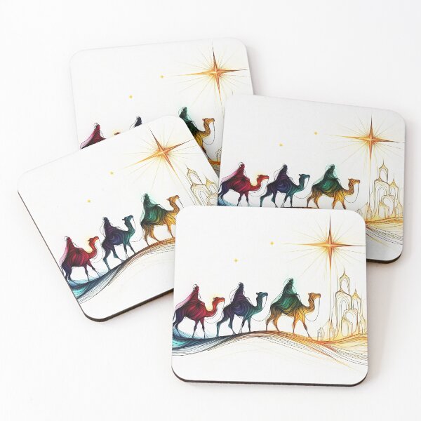 Item preview, The journey of three stylized wise men to Bethlehem to visit the Child designed and sold by 4Seasons.
