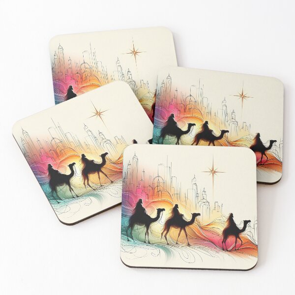 Item preview, The journey of three stylized wise men to Bethlehem to visit the Child designed and sold by 4Seasons.