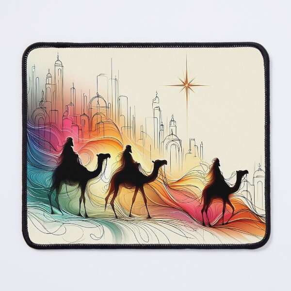 Item preview, The journey of three stylized wise men to Bethlehem to visit the Child designed and sold by 4Seasons.