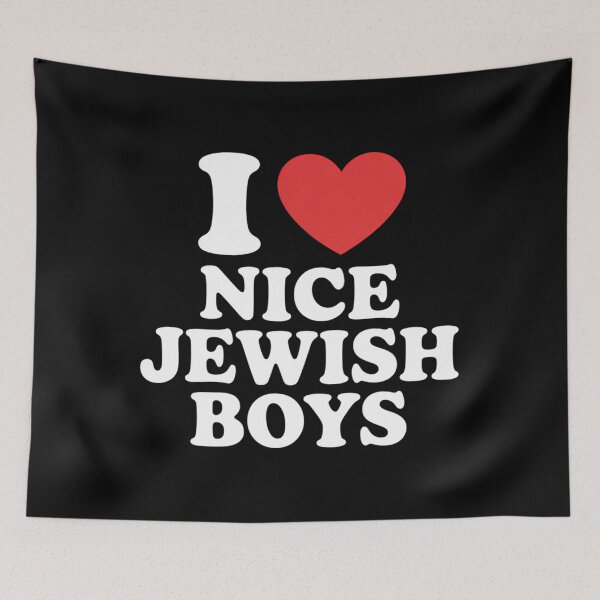 Item preview, I Love Nice Jewish Boys Funny Hanukkah Present I Heart designed and sold by ValerieRodrigue.