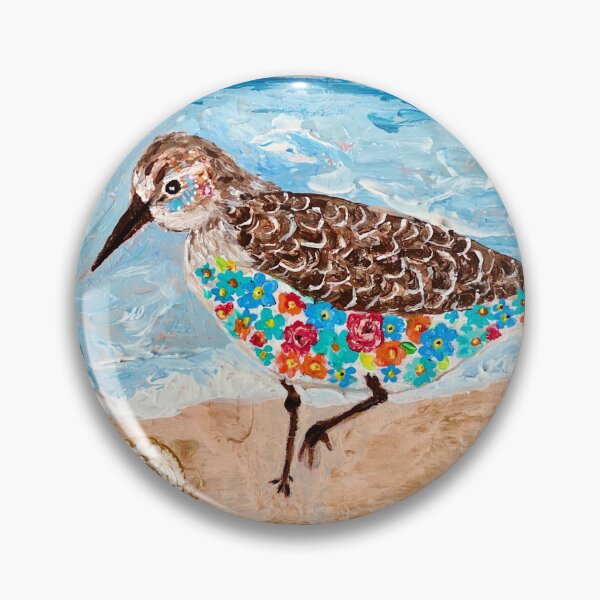 Item preview, Floral Shorebird designed and sold by LindaPhelpsArt.