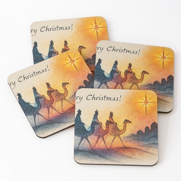 Item preview, The journey of three stylized wise men to Bethlehem to visit the Child designed and sold by 4Seasons.