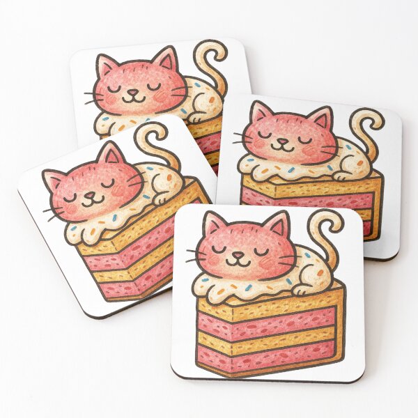 Item preview, Cake Cat Illustration designed and sold by Lacritsa .