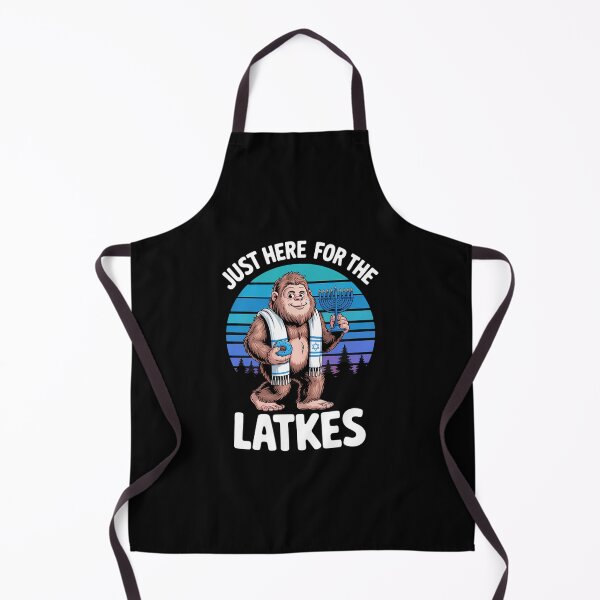 Item preview, Just Here For The Latkes Hanukkah Bigfoot Boy designed and sold by ValerieRodrigue.