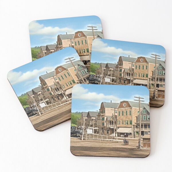 Item preview, Historic Main Street with Classic Architecture & Train Coming designed and sold by plugsnpixels.