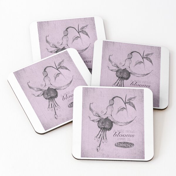 Item preview, A WILD MIND BLOOMS EVEN IN DISORDER MAUVE designed and sold by LIS AND MELIVERSO.