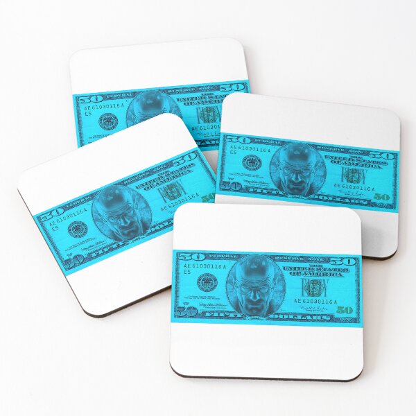 Item preview, Blue Ice Explosion Blue 50 Dollar Bill designed and sold by WHITE FLAME PRINTS.