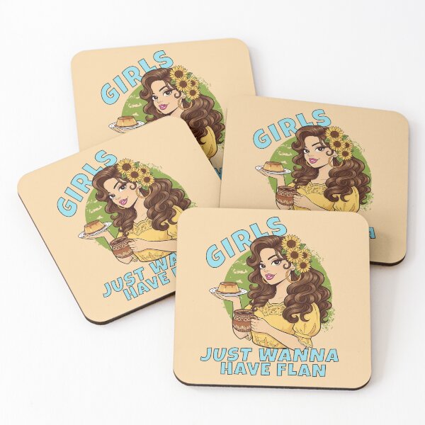 Item preview, Girls Just Wanna Have Flan Funny Latina Dessert  designed and sold by Tiendita-Arroyo.