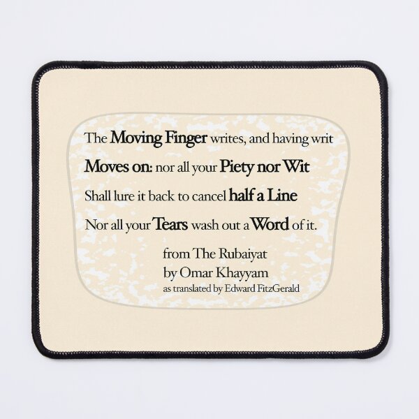 Item preview, Rubaiyat, the Moving Finger designed and sold by mntimg.