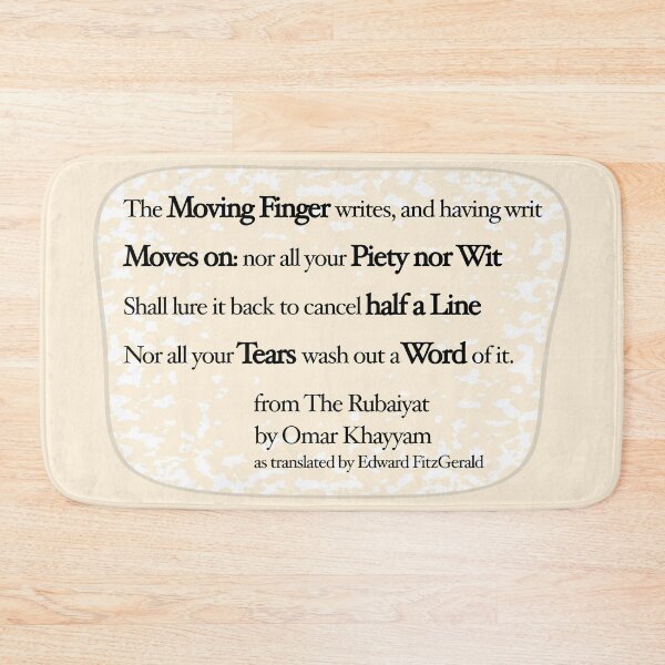 Item preview, Rubaiyat, the Moving Finger designed and sold by mntimg.