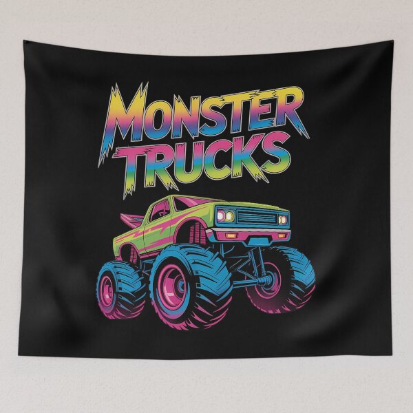 Item preview, Monster Truck Birthday Party Monster Trucks designed and sold by Sunset4Bones.