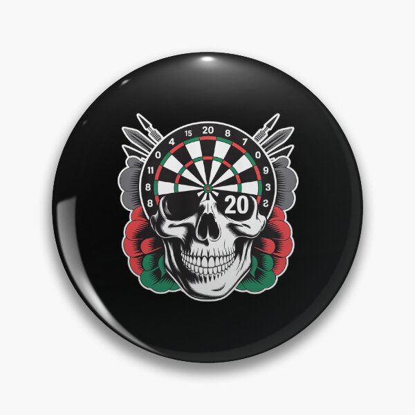 Item preview, Darts Board Skull Darts Players designed and sold by ticlitule.