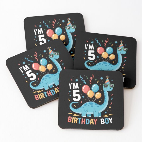 Item preview, Kids I'm 5 Birthday Boy Brachiosaurus 5 Year Old 5th Birthday designed and sold by Sunset4Bones.