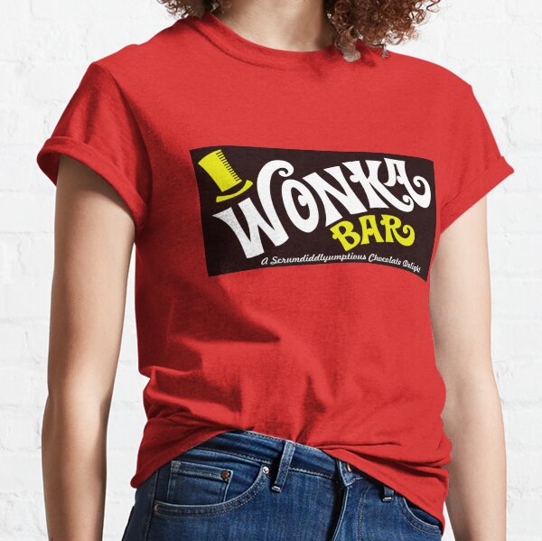 Willy Wonka Chocolate Bar TShirts Redbubble