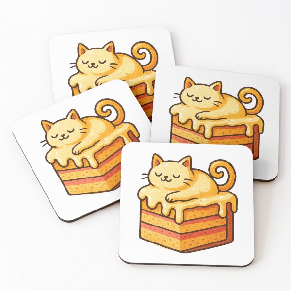 Item preview, Honey Cake Cat Illustration designed and sold by Lacritsa .