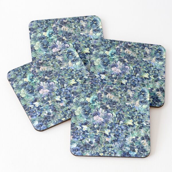 Item preview, Dark Blue Iris Watercolor Background Pattern, Iris Watercolour Background pattern designed and sold by DesignHouse07.