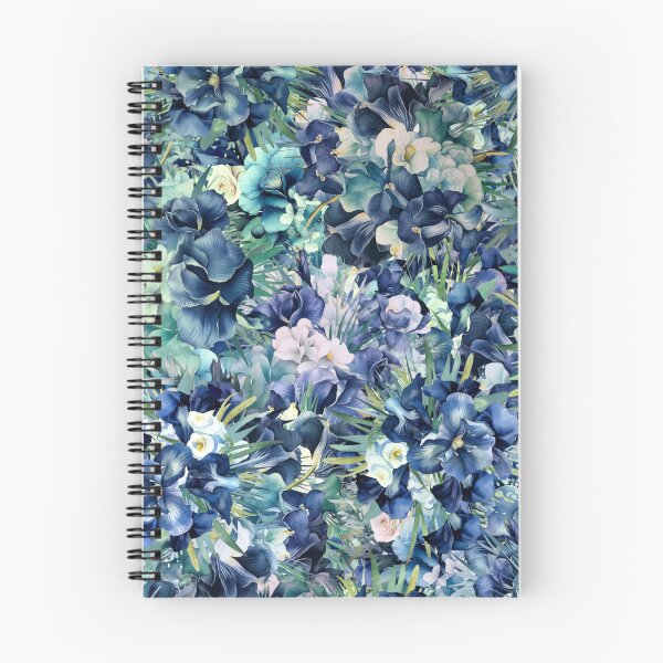 Artikelvorschau, Dunkelblaues Iris-Aquarell-Hintergrundmuster, Iris-Aquarell-Hintergrundmuster entworfen und verkauft von DesignHouse07.