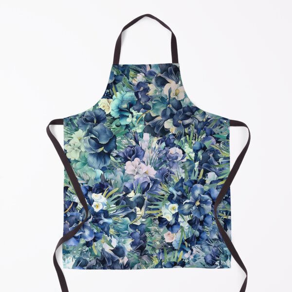 Item preview, Dark Blue Iris Watercolor Background Pattern, Iris Watercolour Background pattern designed and sold by DesignHouse07.