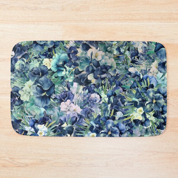 Item preview, Dark Blue Iris Watercolor Background Pattern, Iris Watercolour Background pattern designed and sold by DesignHouse07.