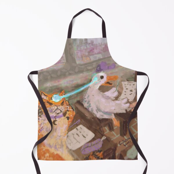 Item preview, The cat tries to use telepathy to cheat on the test, but the duck didnt study either. designed and sold by guilhernunes.