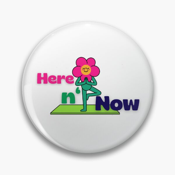 Item preview, Here 'n' Now | Funky Yoga Design, Groovy Aesthetics and Pop Colors designed and sold by fitnessgirlie.
