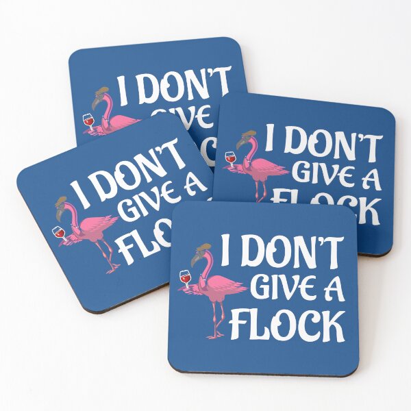 Item preview,  I Don't Give A Flock,  Funny Quote, Holiday, Vacation, Flamingo designed and sold by DesignHouse07.