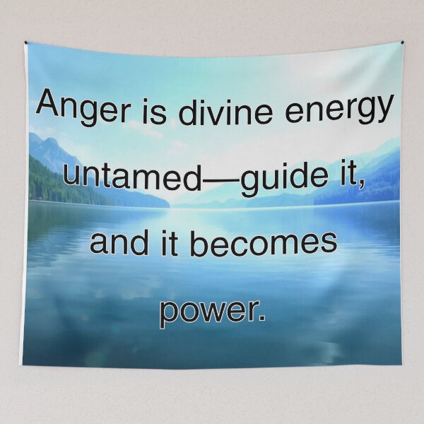 Item preview, Anger is divine energy untamed—guide  it, and it becomes power. designed and sold by vagar.