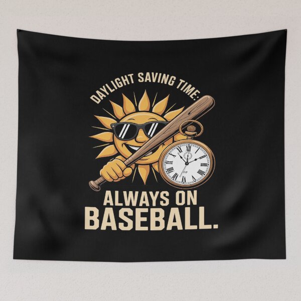 Item preview, Daylight Saving Time Always on Baseball designed and sold by ticlitule.