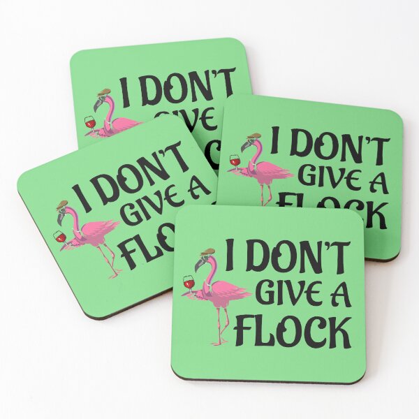 Item preview,  I Don't Give A Flock,  Funny Quote, Holiday, Vacation, Flamingo designed and sold by DesignHouse07.