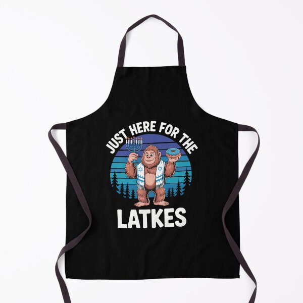 Item preview, Just Here For The Latkes Hanukkah Bigfoot Boy designed and sold by Sunset4Bones.