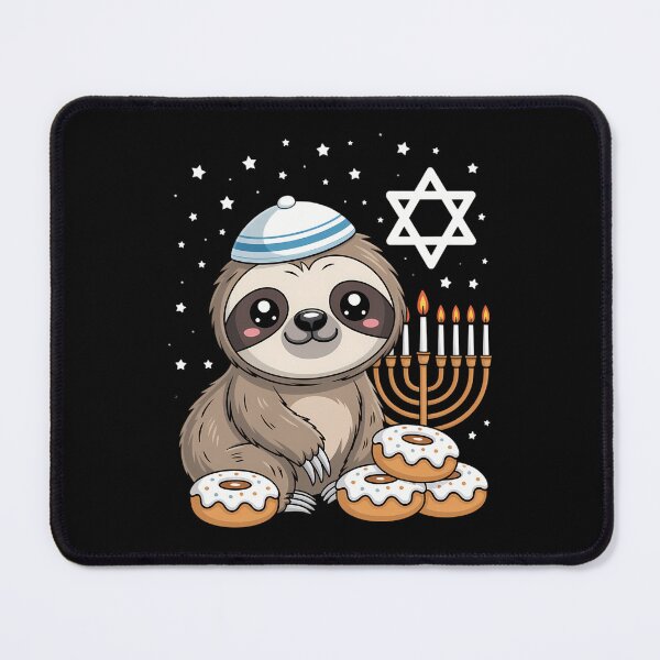 Item preview, Hanukkah Sloth Chanukah Jewish designed and sold by Sunset4Bones.