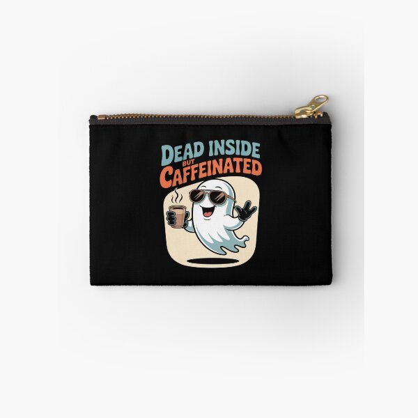 Item preview, Dead Inside But Caffeinated Funny Ghost Coffee designed and sold by ticlitule.