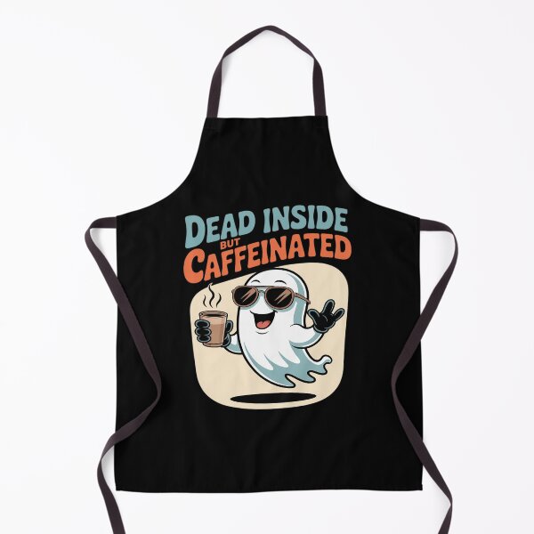 Item preview, Dead Inside But Caffeinated Funny Ghost Coffee designed and sold by ticlitule.
