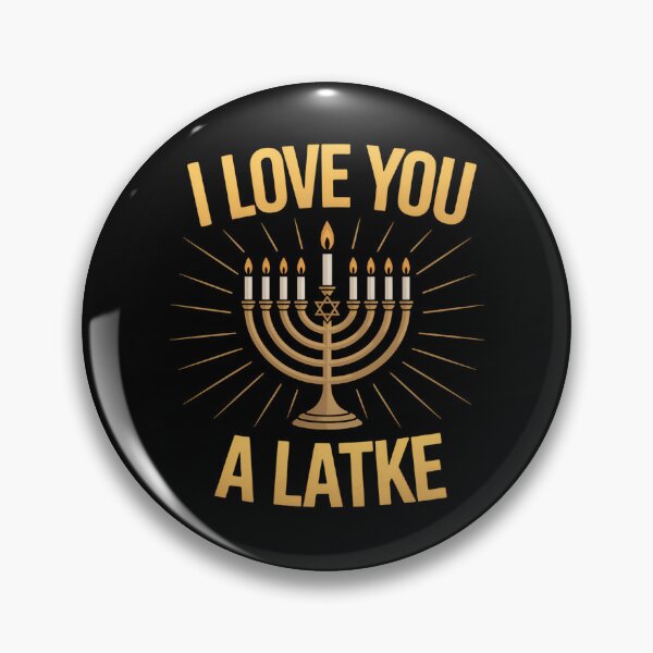 Item preview, I Love You A Latke Funny Jewish Pun Hanukkah Chanukah designed and sold by Sunset4Bones.