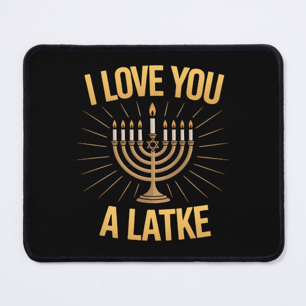 Item preview, I Love You A Latke Funny Jewish Pun Hanukkah Chanukah designed and sold by Sunset4Bones.