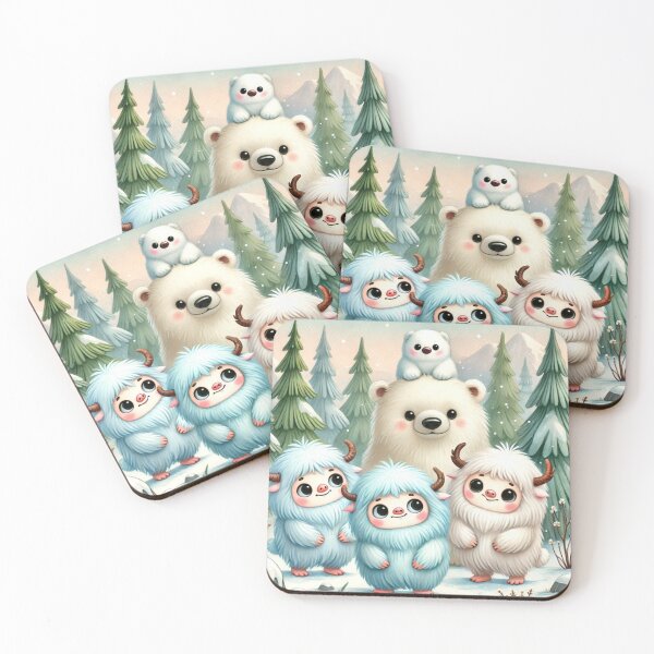 Item preview, Polar Friends and Frosty Forest Guardians designed and sold by Dream Bloom Gallery.