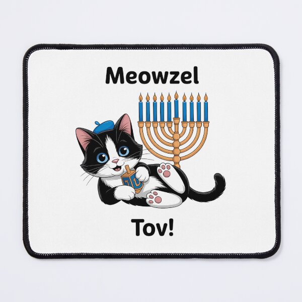 Item preview, MeowzeL Tov Hanukkah Cat designed and sold by Sunset4Bones.