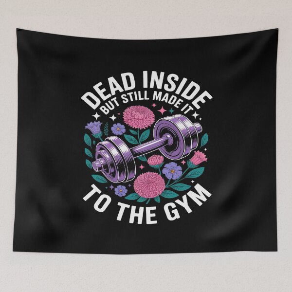 Item preview, Dead Inside But Still Made It To The Gym designed and sold by ticlitule.