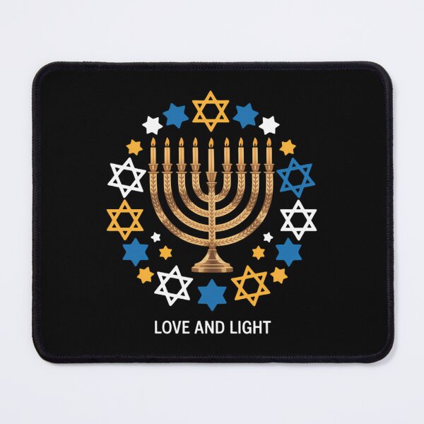 Item preview, Love and Light Hanukkah Jew Menorah Jewish Chanukah designed and sold by Sunset4Bones.