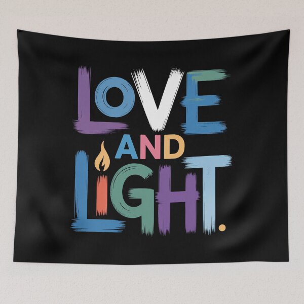 Item preview, Love And Light Hanukkah designed and sold by Sunset4Bones.