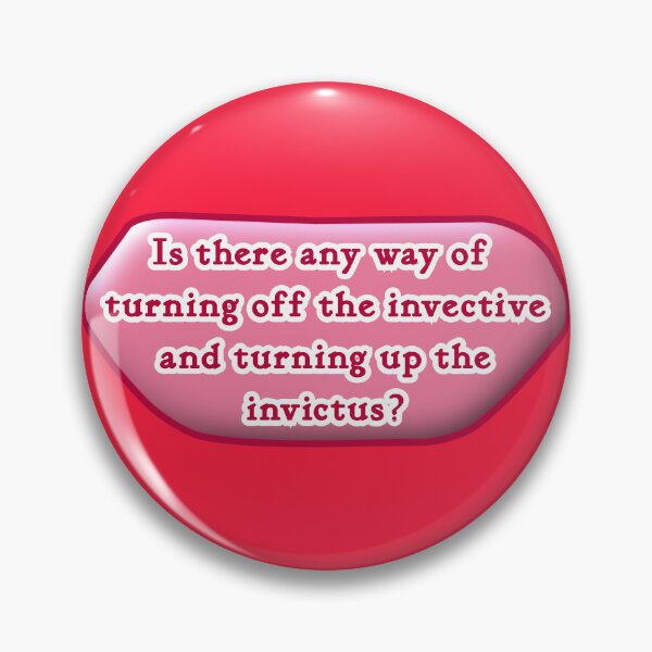 Item preview, Is there any way of turning off the invective, red background designed and sold by mntimg.