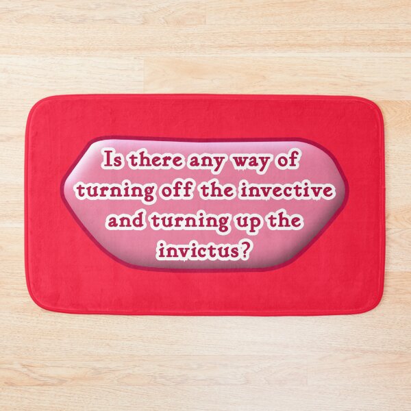 Item preview, Is there any way of turning off the invective, red background designed and sold by mntimg.