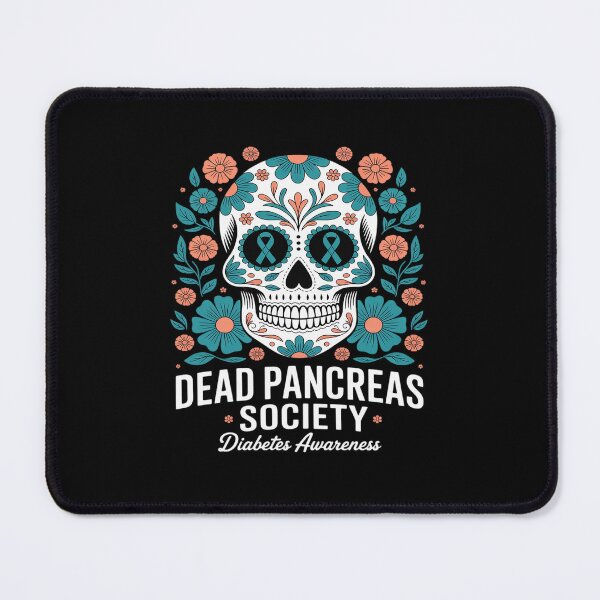 Item preview, Dead Pancreas Society Sugar Diabetes Awareness Skull Flower designed and sold by ticlitule.