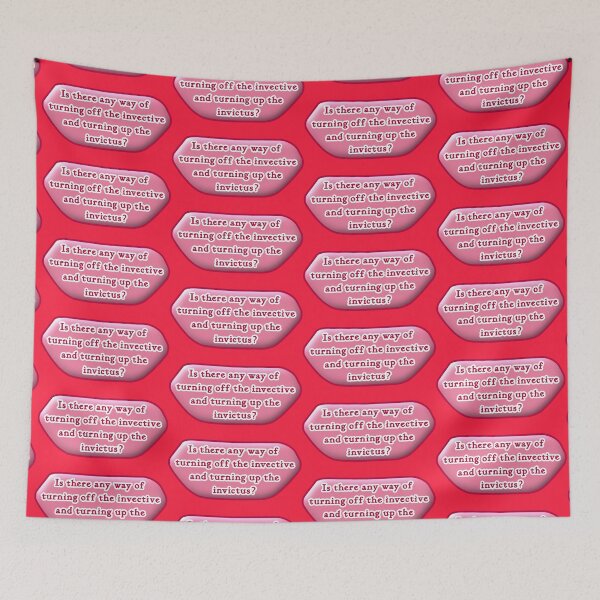 Item preview, Is there any way of turning off the invective, red background designed and sold by mntimg.