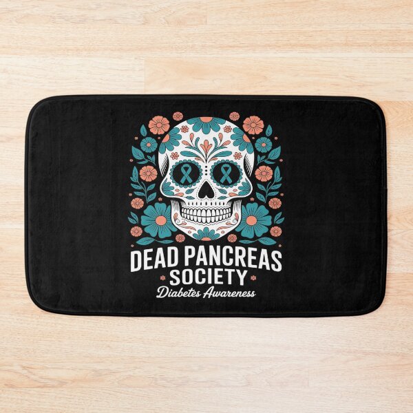 Item preview, Dead Pancreas Society Sugar Diabetes Awareness Skull Flower designed and sold by ticlitule.