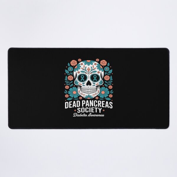 Item preview, Dead Pancreas Society Sugar Diabetes Awareness Skull Flower designed and sold by ticlitule.